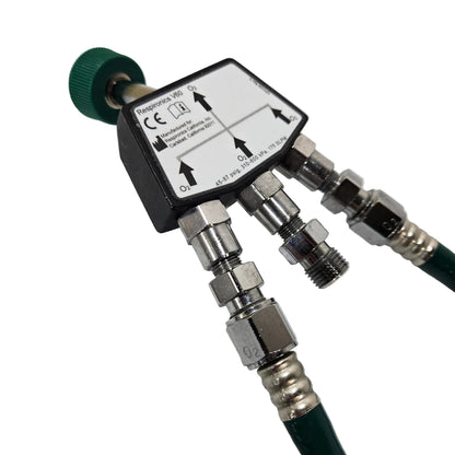 Respironics Oxygen Transport Kit MPN 1057785 3D Right Chrome Fittings