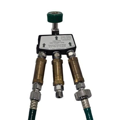 Respironics Oxygen Transport Kit MPN 1057785 Brass Fittings Front