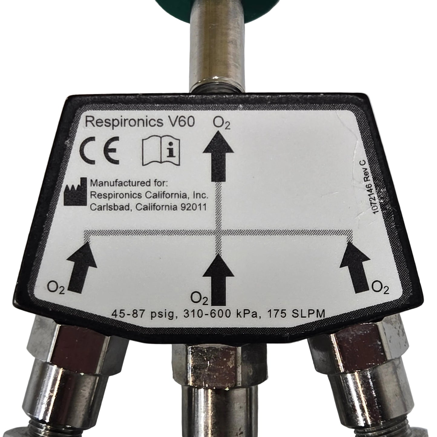 Philips Respironics V60 Oxygen Transport Kit / Manifold 1057785 - USED