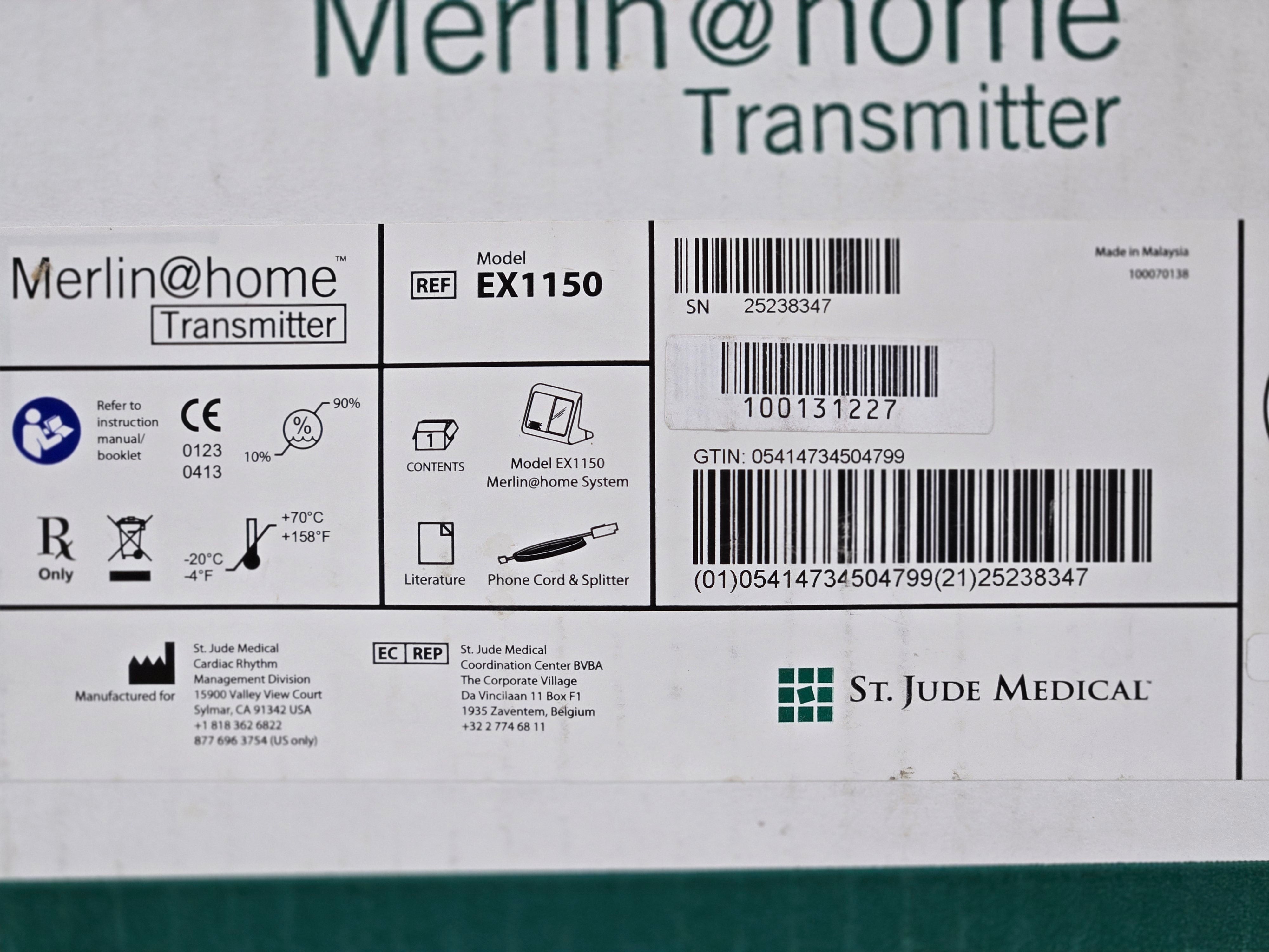 St. Jude Medical Merlin@home Transmitter EX1150 - New