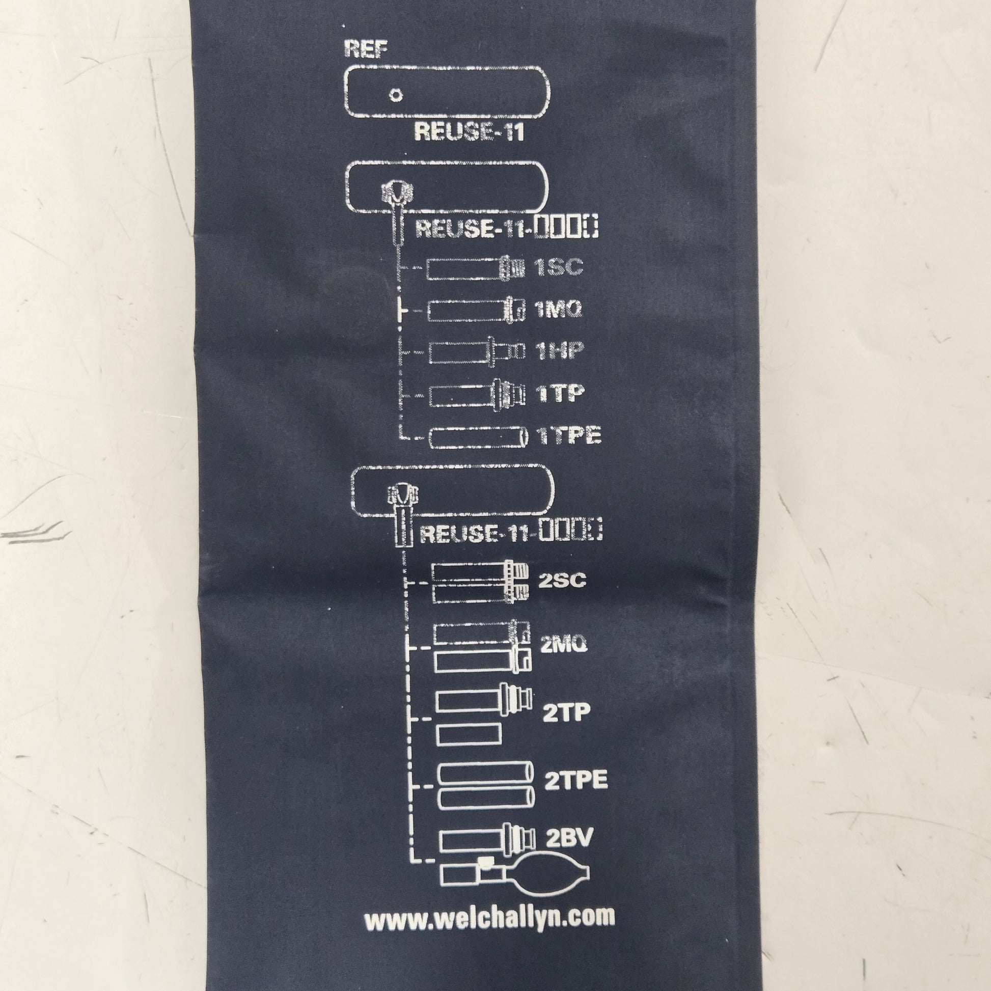 Welch Allyn Blood Pressure Cuff MPN REUSE-11 Tag