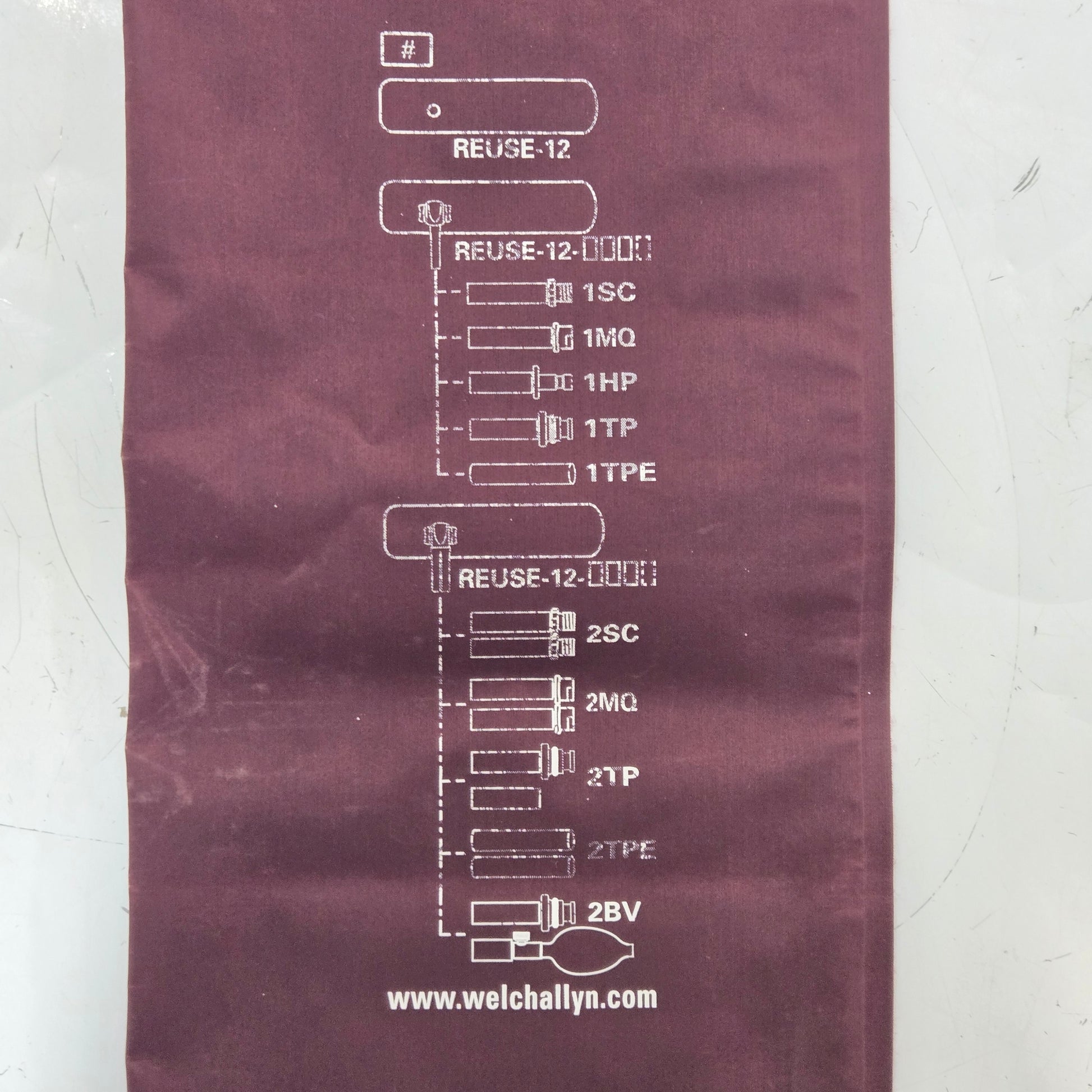 Welch Allyn Blood Pressure Cuff REUSE-12 Tag 2