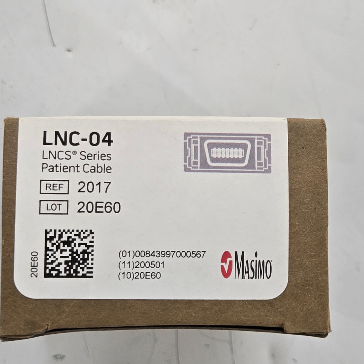 Zoll EMV 731 Ventilator Masimo LNC-04 Cable MPN 2017 Tag 1