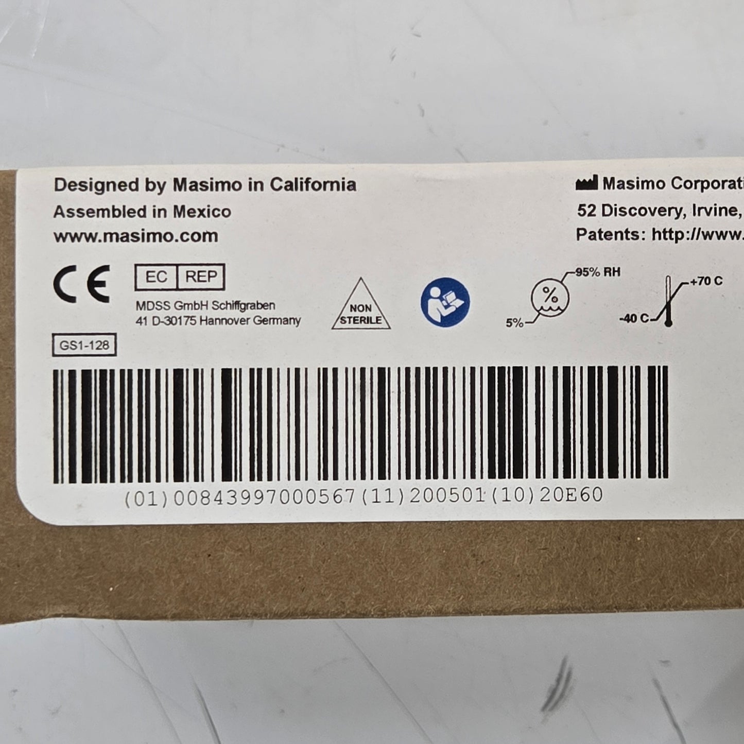 Zoll EMV 731 Ventilator Masimo LNC-04 Cable MPN 2017 Tag 2