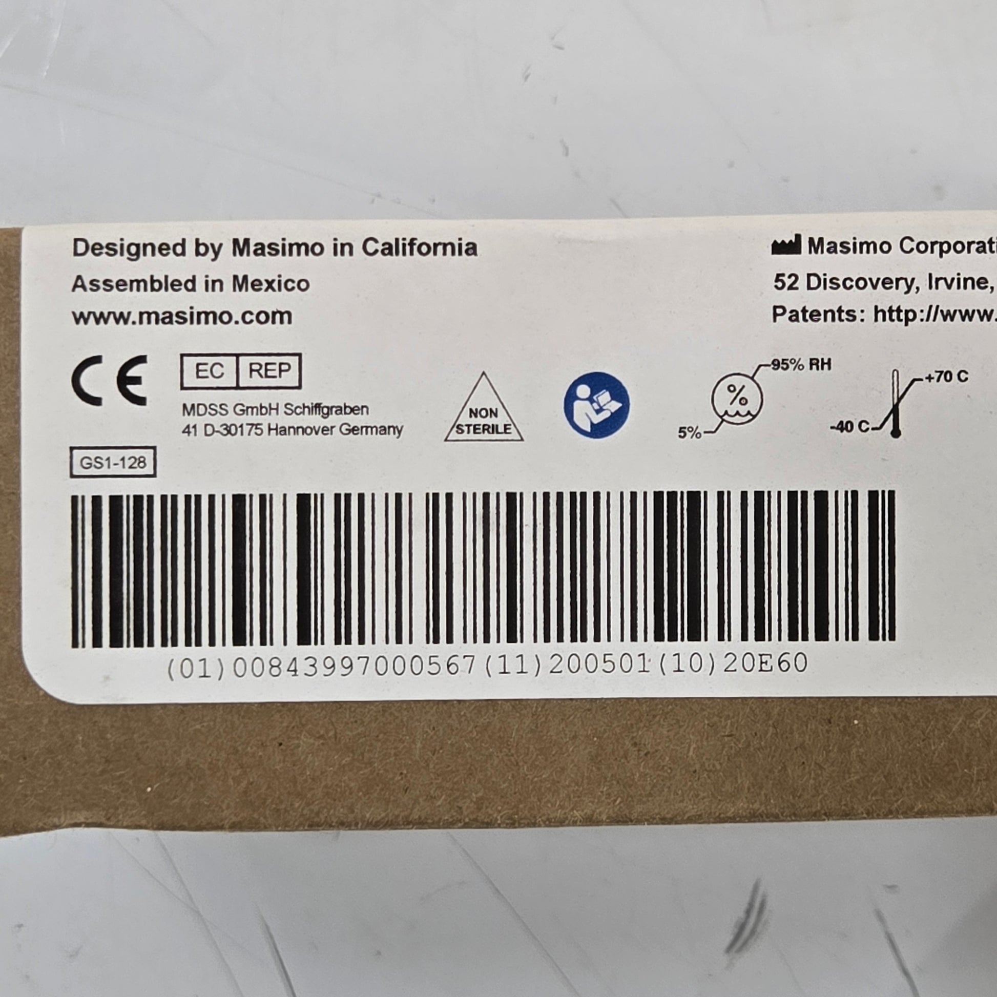 Zoll EMV 731 Ventilator Masimo LNC-04 Cable MPN 2017 Tag 2