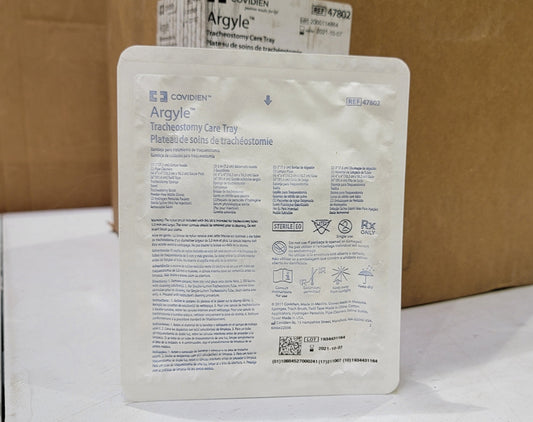 Covidien Argyle Tracheostomy Care Tray 47802 24/Case - New - MBR Medicals