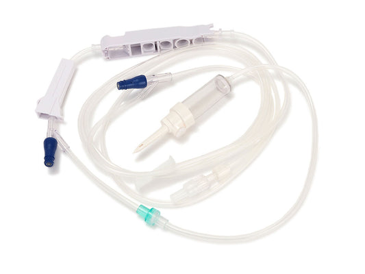 Eitan Medical Sapphire IV Set, Vented/Non-Vented Back Check Valve 2 Needleless Y-site 109" AP409 - New - MBR Medicals