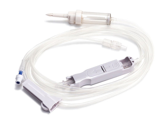 Eitan Medical Sapphire IV Set, Vented/Non-Vented w/ 1 Needleless Y-Site, 113" AP433 - New - MBR Medicals