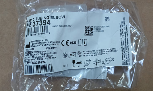 ResMed Air10 Tubing Elbow for Non-Heated Tubing 37394 - New - MBR Medicals