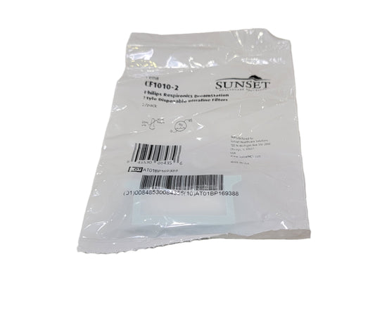 Sunset Healthcare Philips Respironics DreamStation Style Disposable Ultrafine Filters 100/Box CF1010-2 - New - MBR Medicals
