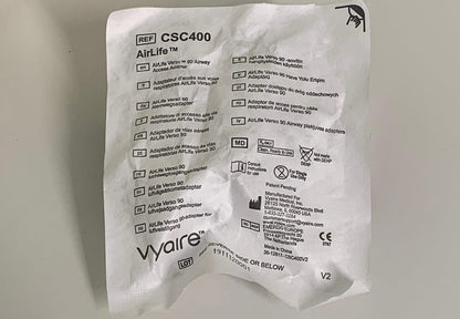 NEW 30PK Vyaire Airlife Verso 90° Adult/Pediatric Airway Access Adapter CSC400 - MBR Medicals