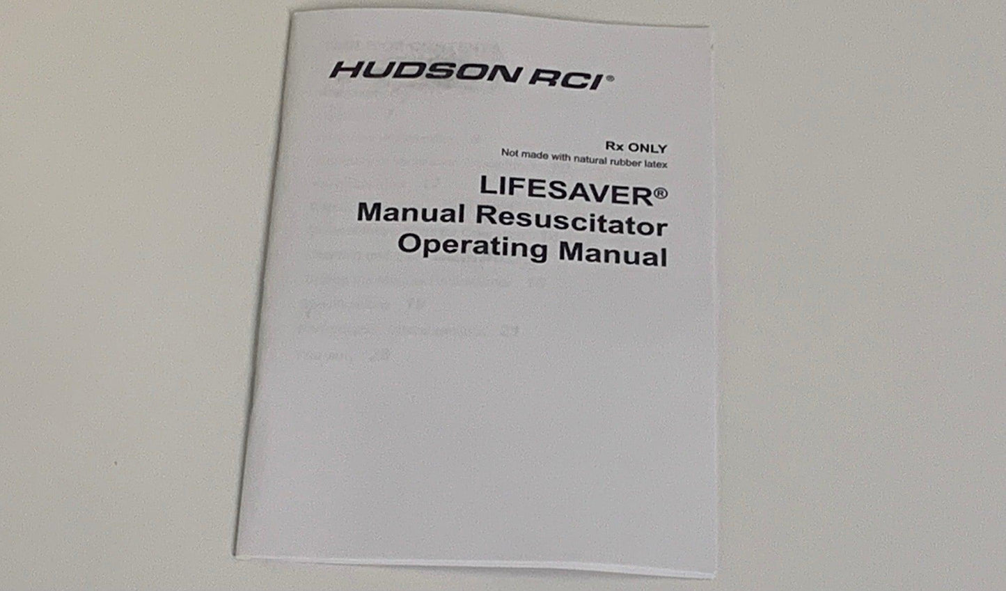 NEW Hudson RCI Teleflex Durable Adult Manual Resuscitator 5345 - MBR Medicals
