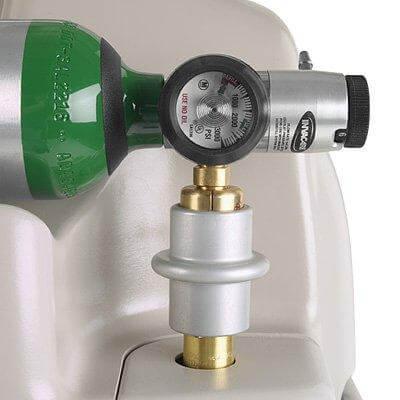 NEW Invacare HomeFill Continuous Flow D Oxygen Cylinder Tank IOH2MD with Free Shipping and Warranty - MBR Medicals
