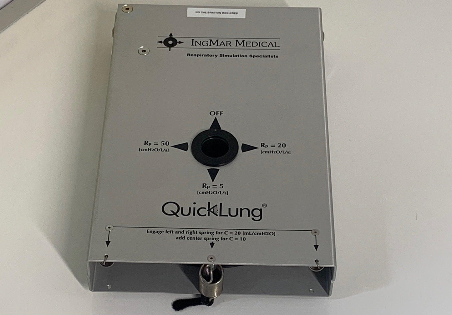 NEW Open Box IngMar Medical QuickLung Precision Test Lung - MBR Medicals