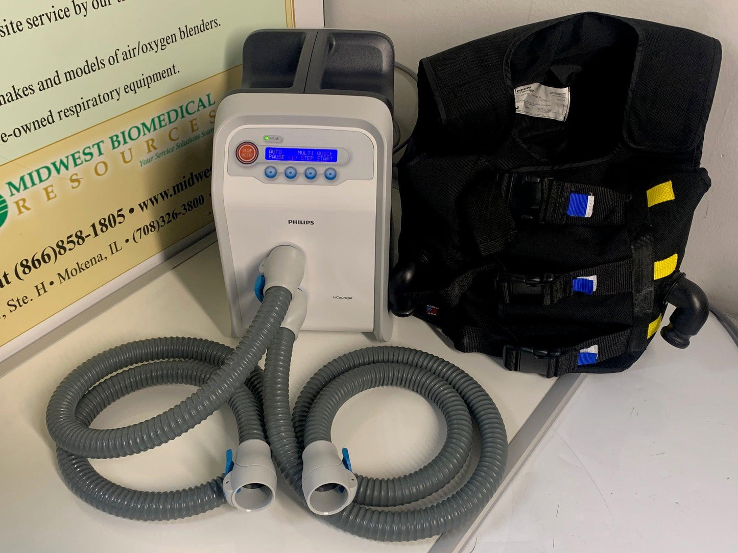 REFURBISHED REFURBISHED Philips Respirtech InCourage Airway Clearance System 270 Hours Size 38 - MBR Medicals