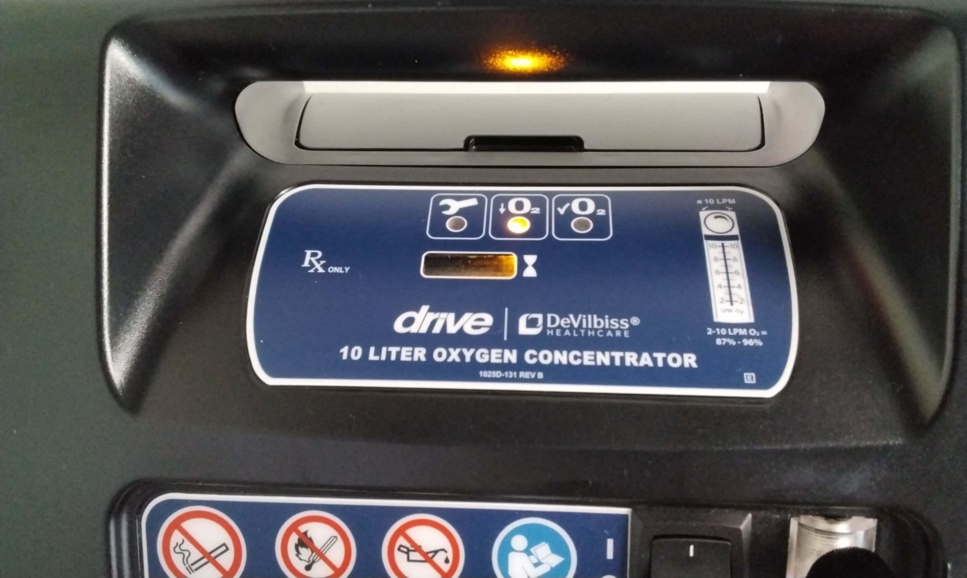 Refurbished Drive DeVilbiss 10L Compact 10 Liter Oxygen Concentrator 1025DS with Free Shipping and Warranty - MBR Medicals