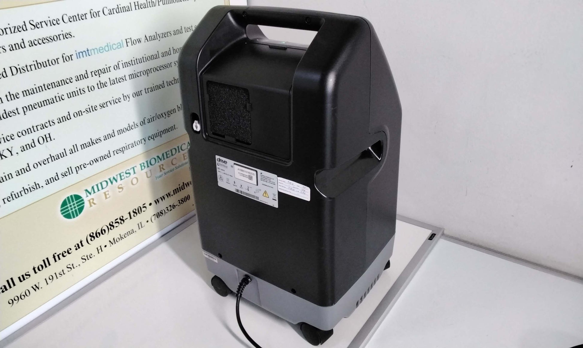 Refurbished Drive DeVilbiss 10L Compact 10 Liter Oxygen Concentrator 1025DS with Free Shipping and Warranty - MBR Medicals