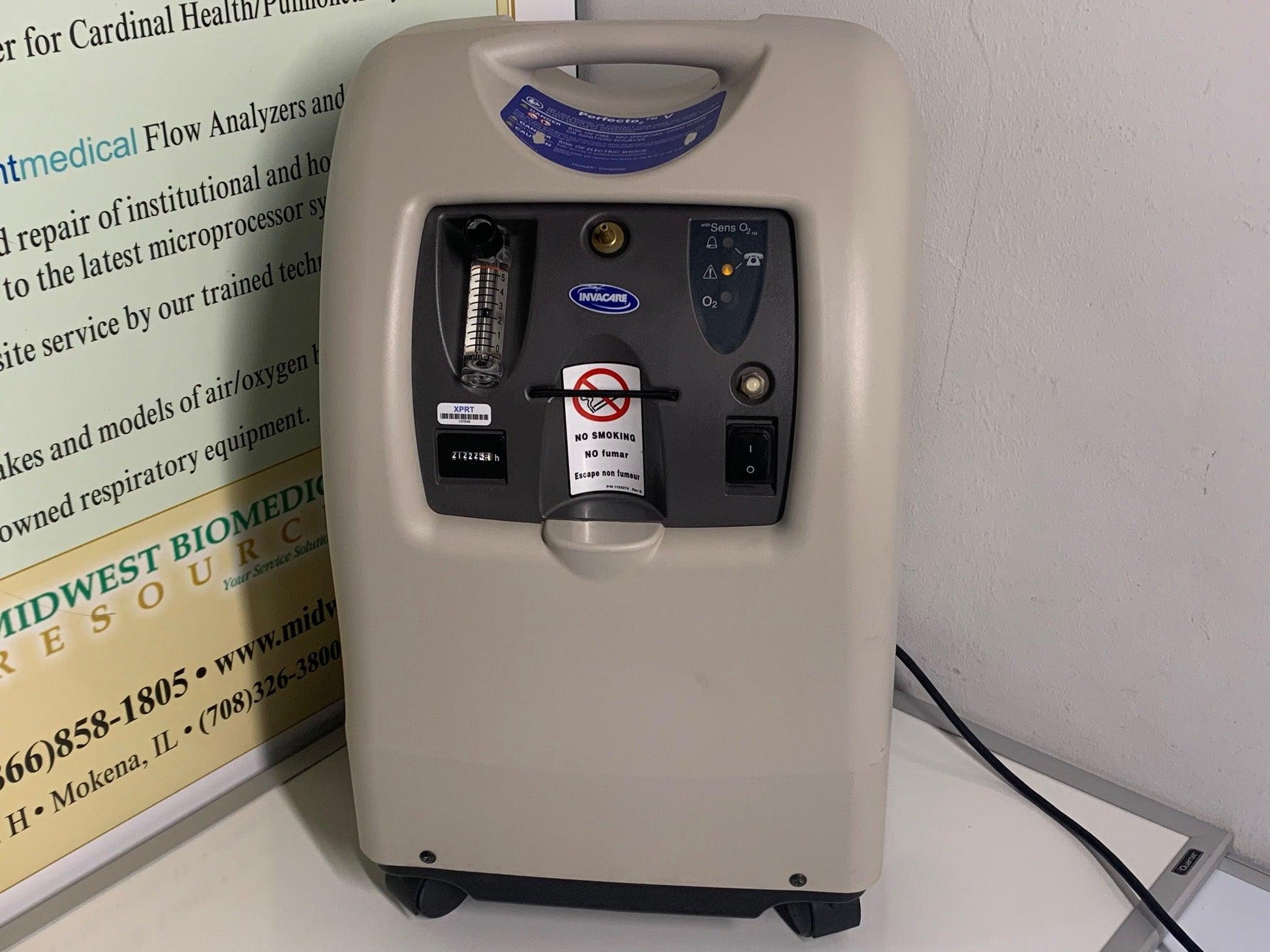REFURBISHED Invacare Perfecto2V 5 Liter Oxygen Concentrator with O2 Sensor IRC5PO2V - MBR Medicals
