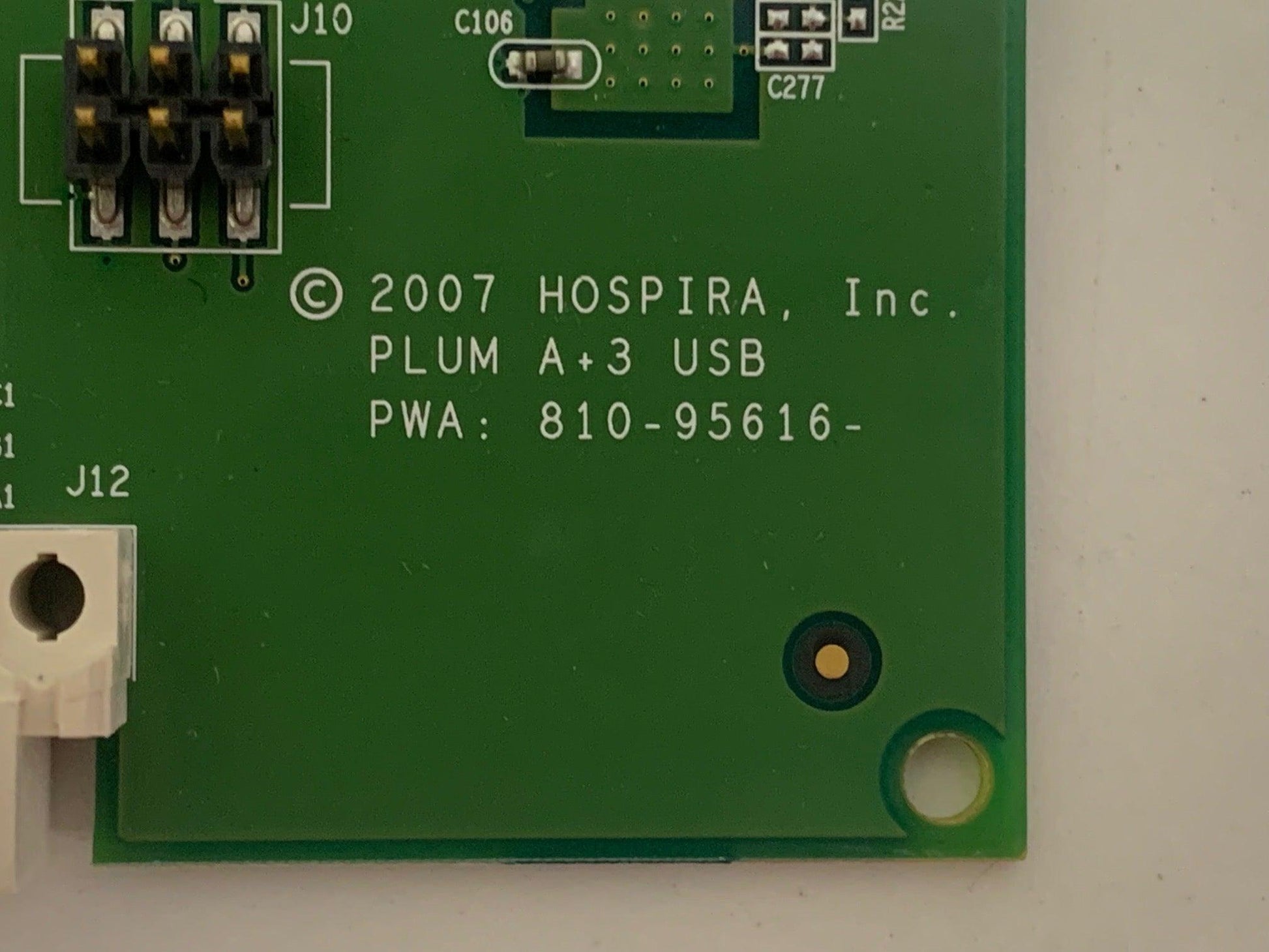 USED Hospira Plum A+3 Infusion Pump USB PWA Circuit Board 810-95616 - MBR Medicals