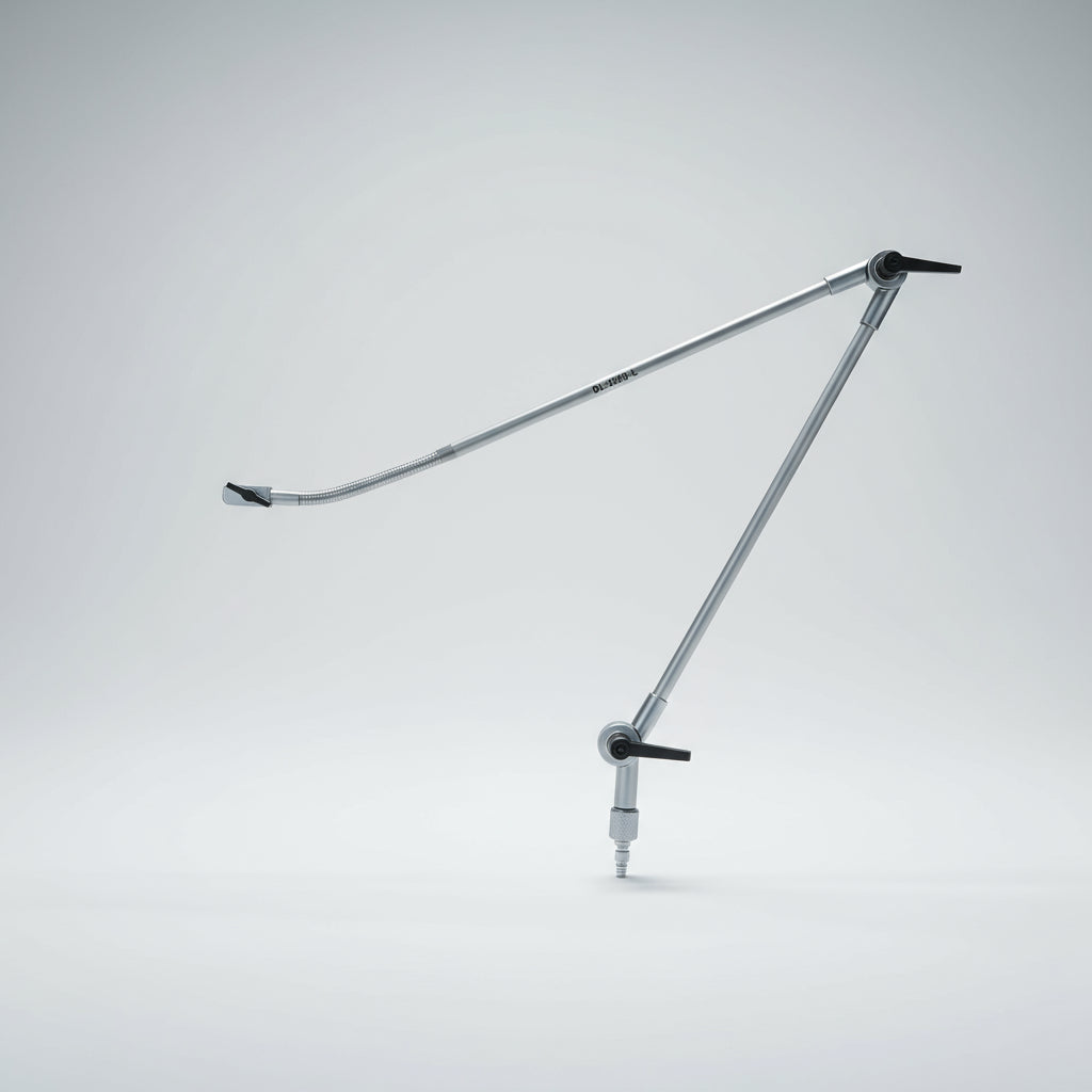 Ventilator circuit support arm front