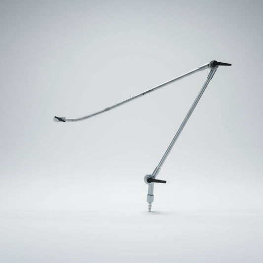 Ventilator circuit support arm front