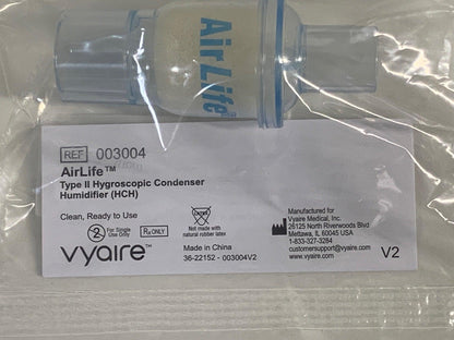 NEW Lot of 10 Vyaire Airlife Type II Hygroscopic Condenser Humidifier 003004 - MBR Medicals