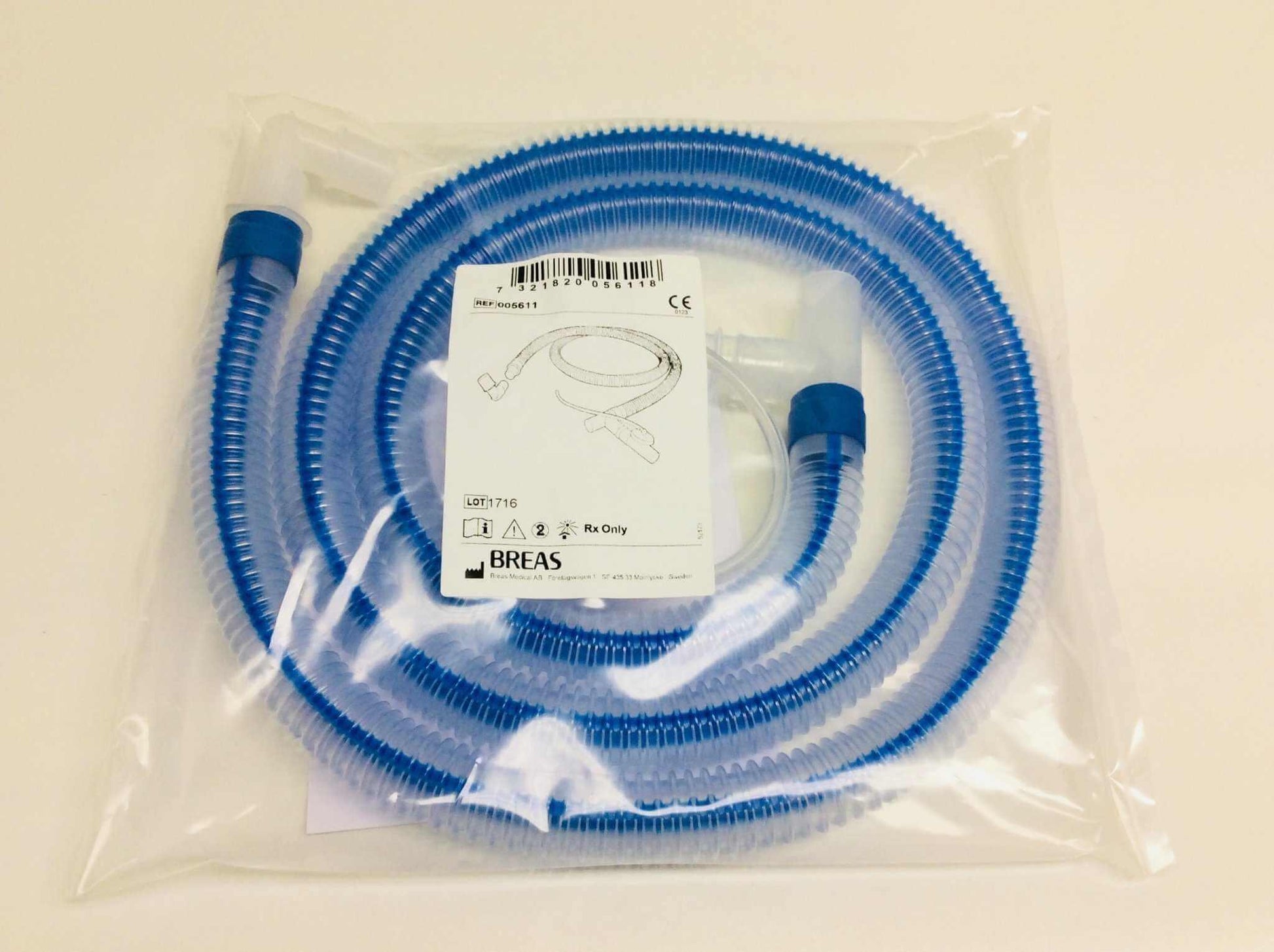 Case of 10 NEW Breas HDM Vivo 50 Medical Ventilator Dual Limp with Exhalation Valve Disposable Therapy Patient Circuit 005611 FREE Shipping - MBR Medicals