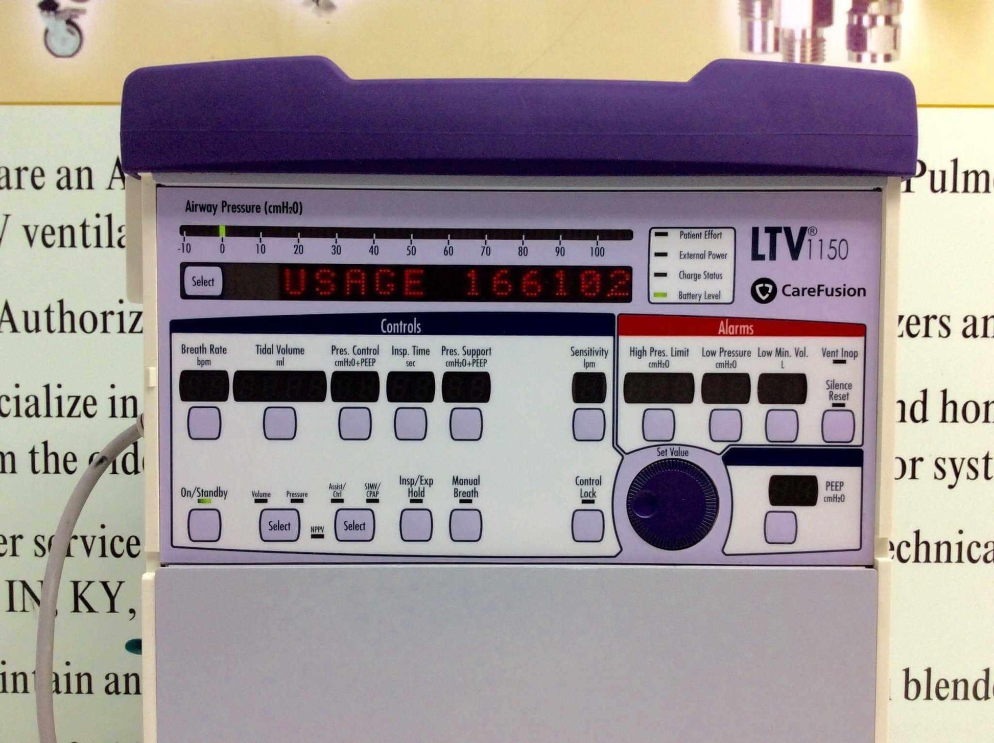 REFURBISHED Certified Patient Ready CareFusion LTV 1150 Ventilator with 24 Month Warranty - MBR Medicals