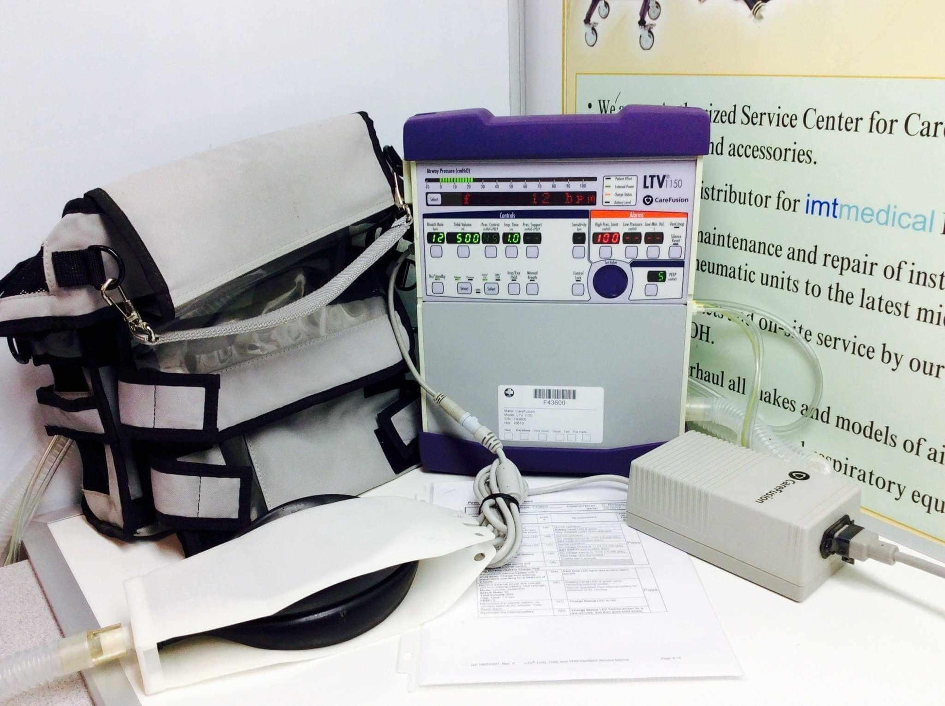 REFURBISHED Certified Patient Ready CareFusion LTV 1150 Ventilator with 24 Month Warranty - MBR Medicals