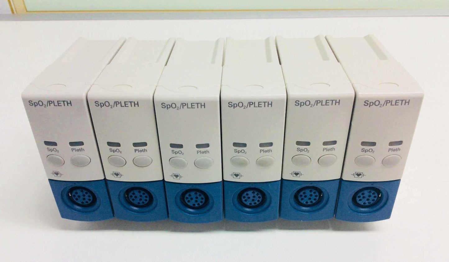 Lot of 6 USED Philips Medizin Systeme SpO2 PLETH Pulse Oximetry Modules M1020A - MBR Medicals