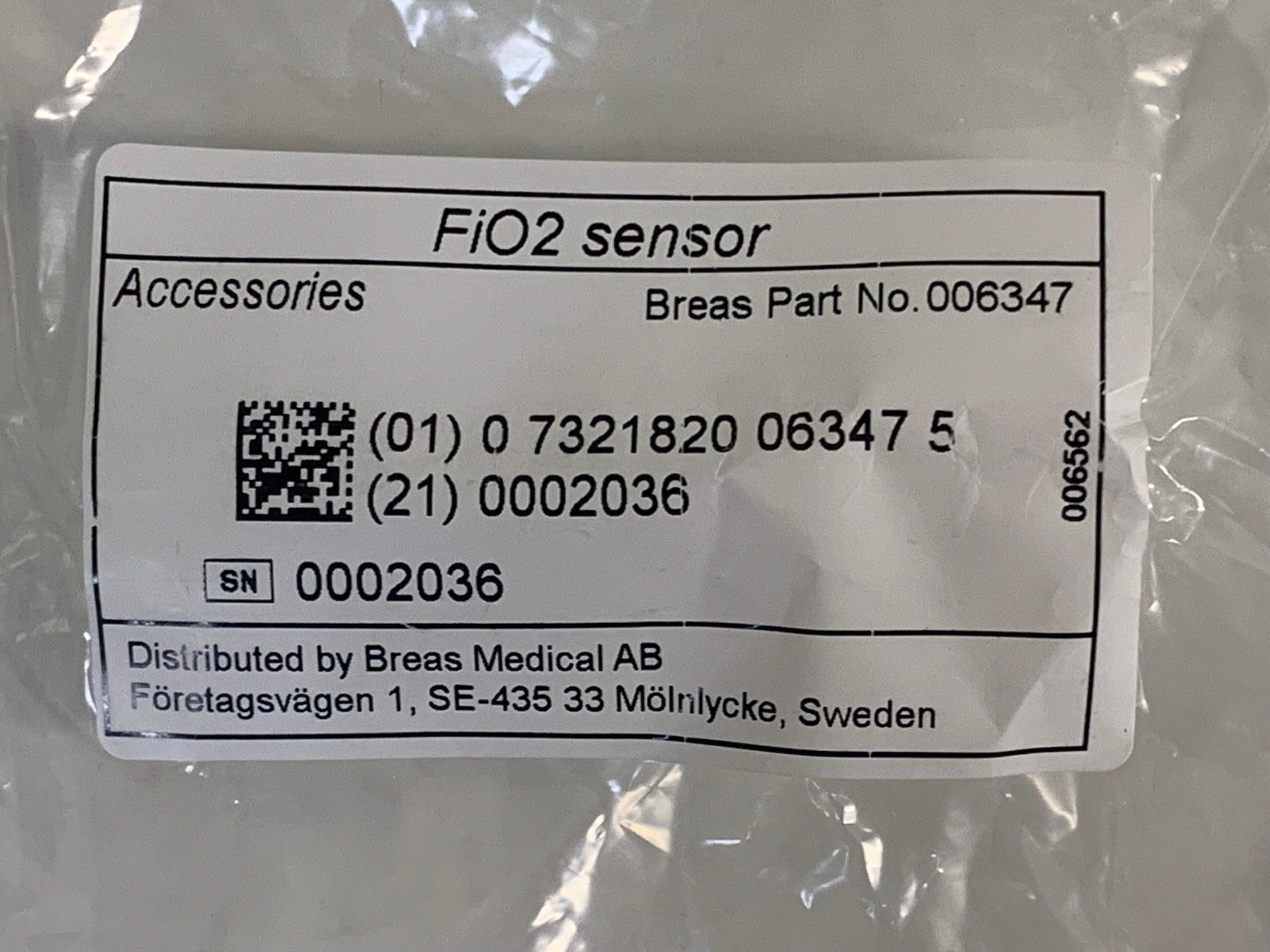 NEW Breas FiO2 Oxygen Sensor with Cable for Breas Vivo 55 Vivo 65 006347