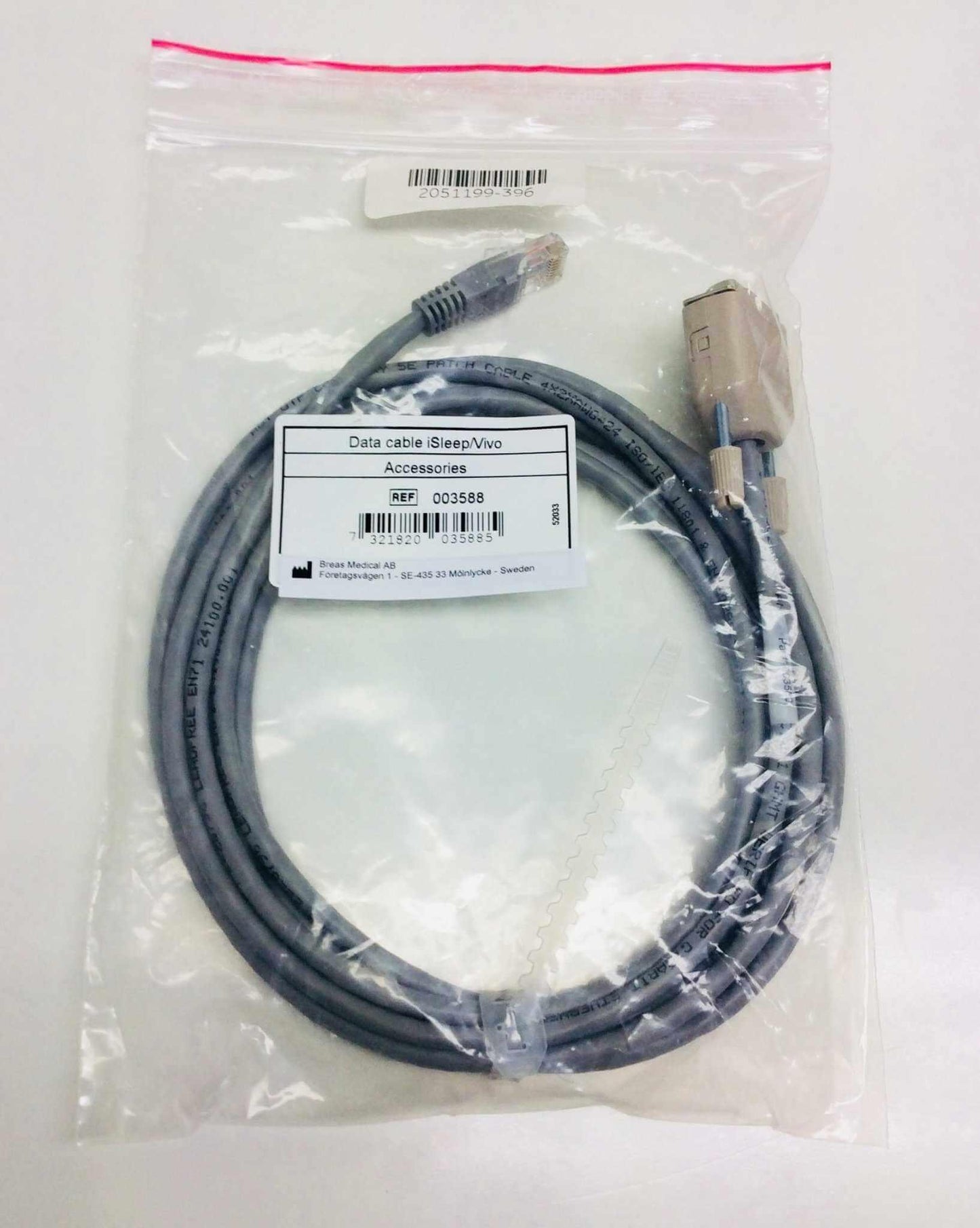 NEW Breas HDM PC Data Cable for the iSleep and Vivo 003588 Warranty - MBR Medicals