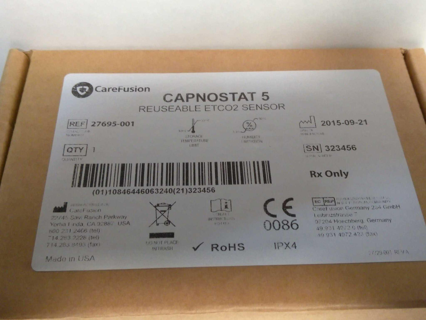 NEW Carefusion 17509 Capnography Vela CO2 Upgrade Kit 16546 16607 16605 Parts Warranty FREE Shipping - MBR Medicals