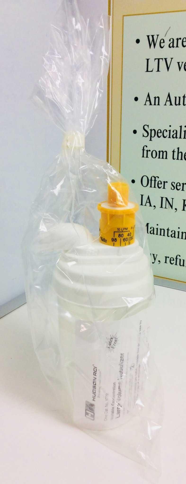 NEW Hudson RCI Disposable Large Volume Nebulizer Humidifier Bottle 1770 - MBR Medicals