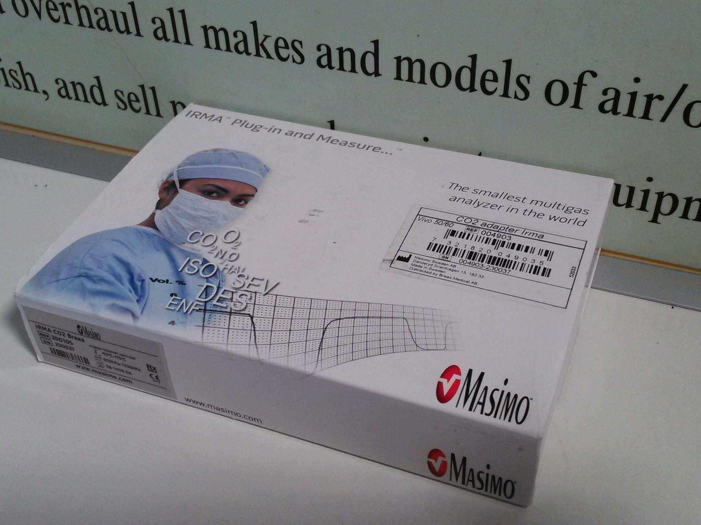 NEW Masimo IRMA CO2 Multigas Analyzer 200105 Breas HDM Vivo 50/60 004903 Warranty FREE Shipping - MBR Medicals
