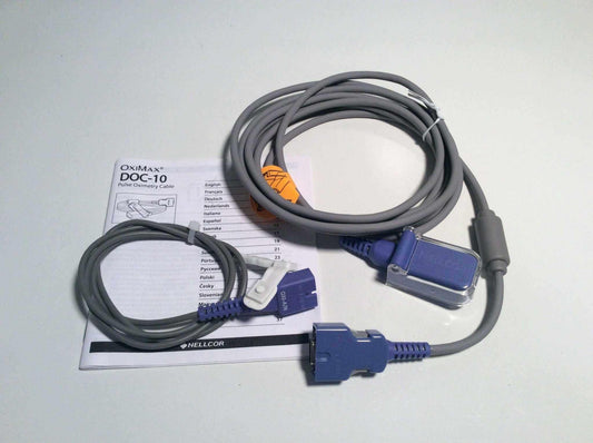 New Nellcor Patient Pulse Oximetry Cable DOC10 - MBR Medicals