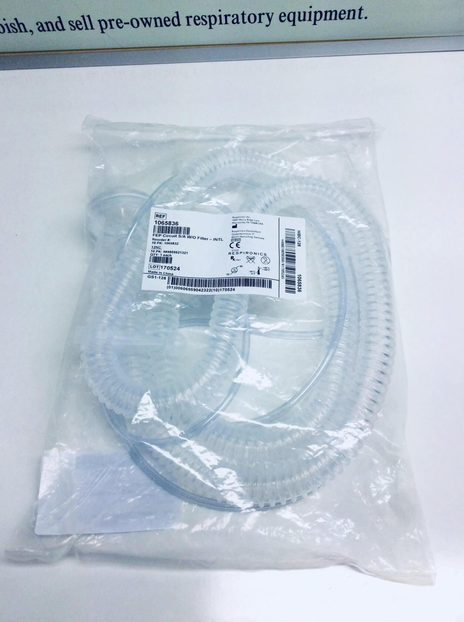 NEW Philips Respironics FEP Patient Circuit S/A without Filter INTL 1065836 FREE Shipping - MBR Medicals