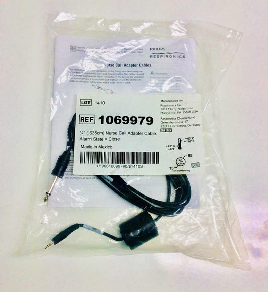 NEW Philips Respironics Nurse Call Adapter Cable 1069979 Warranty FREE Shipping - MBR Medicals