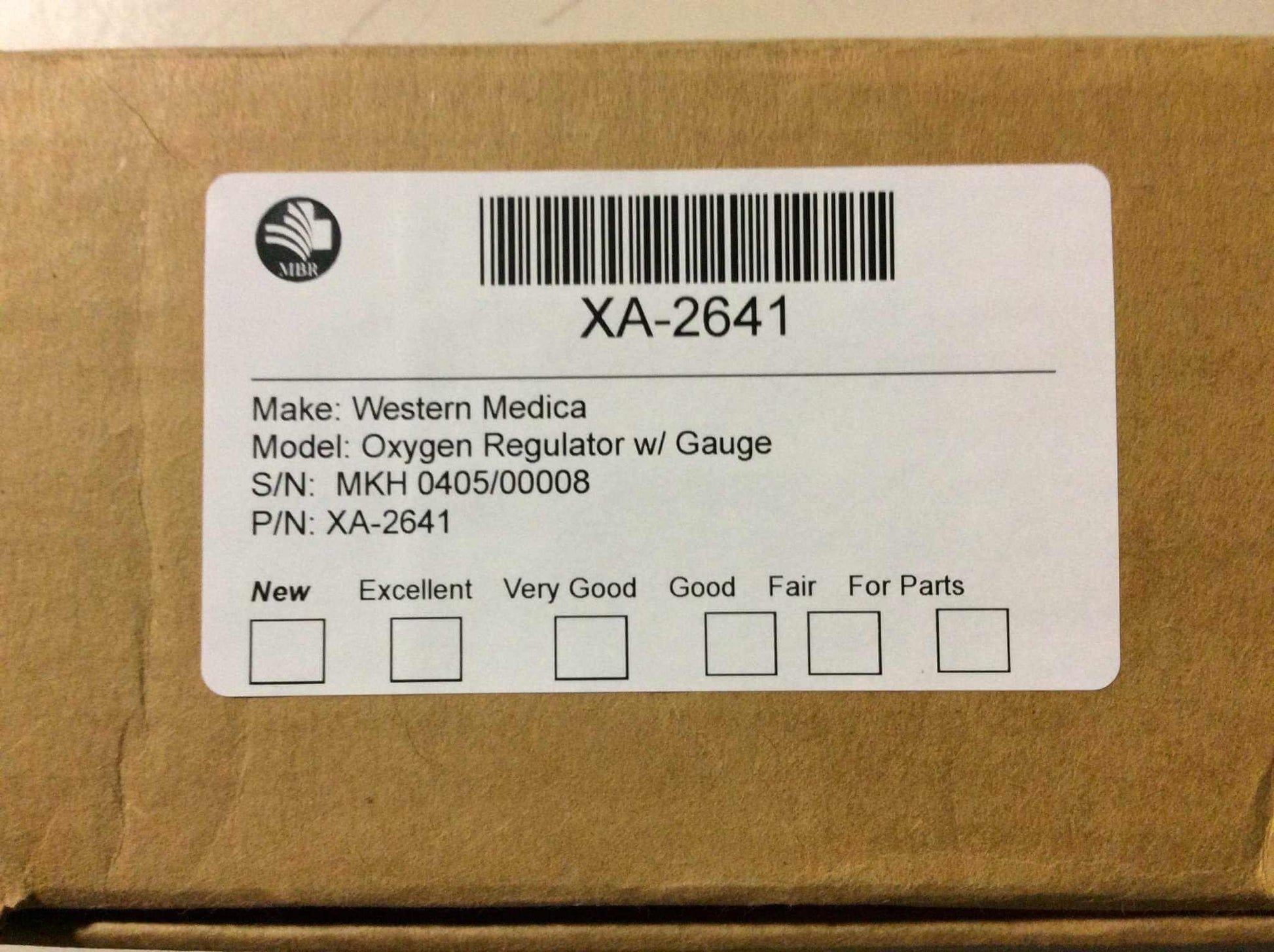 NEW Western Medica Medical Regulator with Gauge XA-2641 Warranty FREE Shipping - MBR Medicals