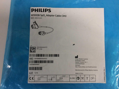 USED Philips Respironics M1900B SpO2 Adapter Cable 989803105451 Warranty FREE Shipping - MBR Medicals