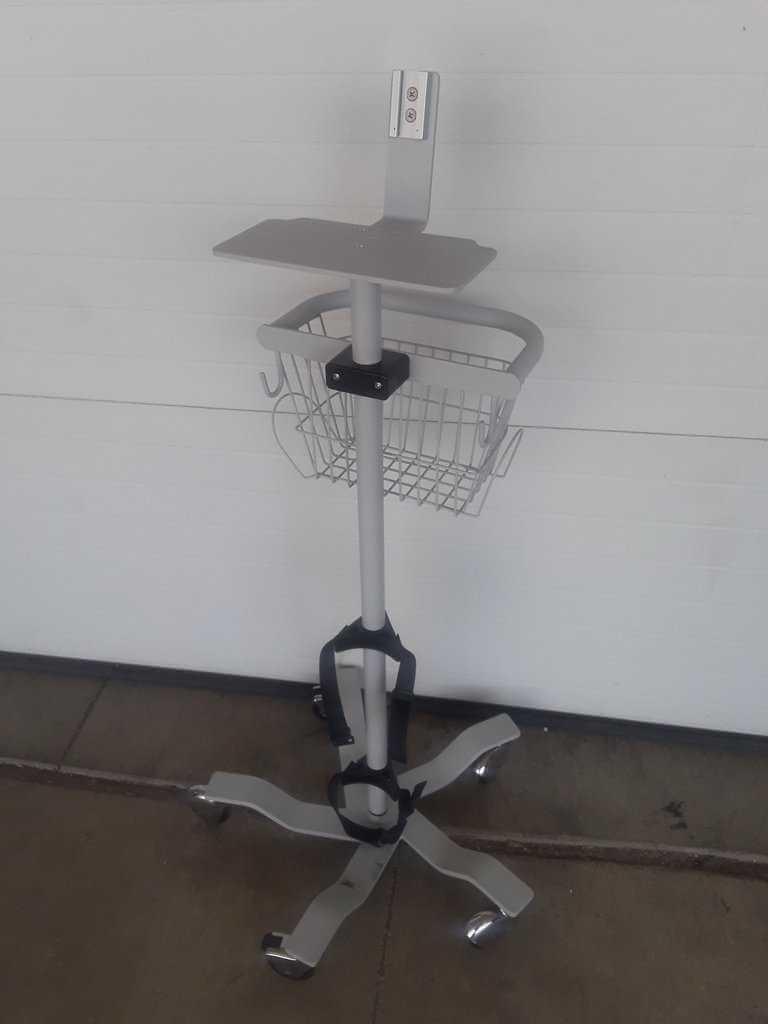 USED Philips Respironics Rolling Cart Stand for Trilogy 100 200 202 EC Medical Ventilator 1047410 Warranty FREE SHIPPING - MBR Medicals